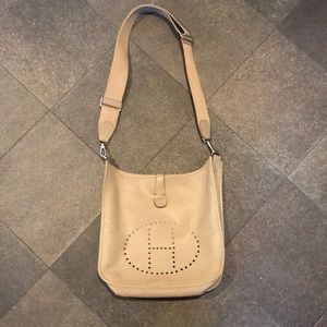 Hermes GM Tan Evelyne Bag